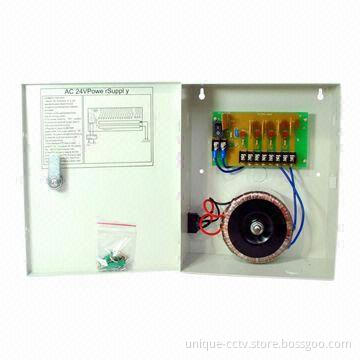 4-channel 24V AC Box Power Supply with 100 to 240V AC Input